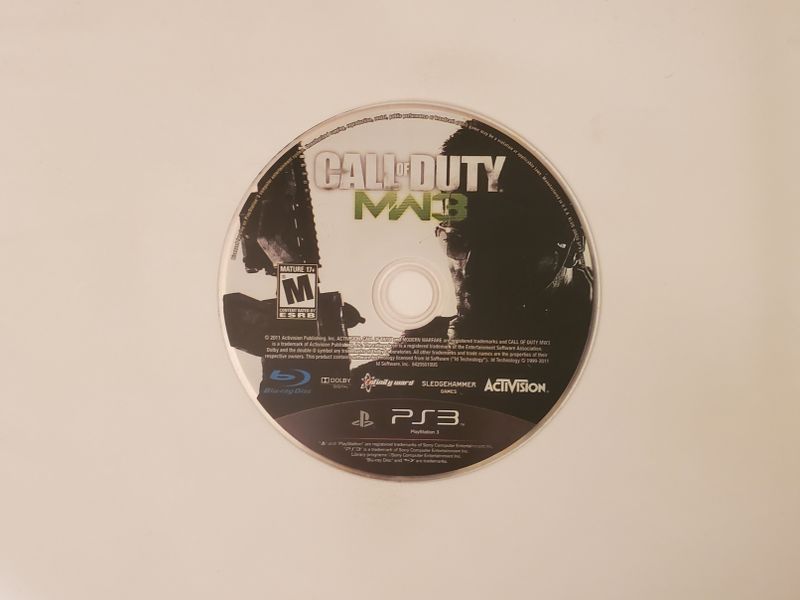 Sony Playstation 3 Call of Duty Modern Warfare 3 video game