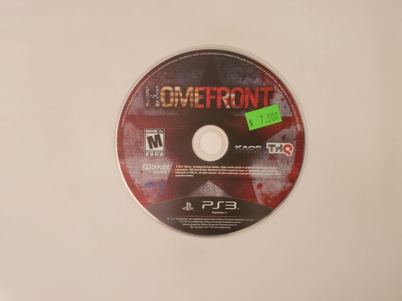 Sony Playstation 3 Homefront video game
