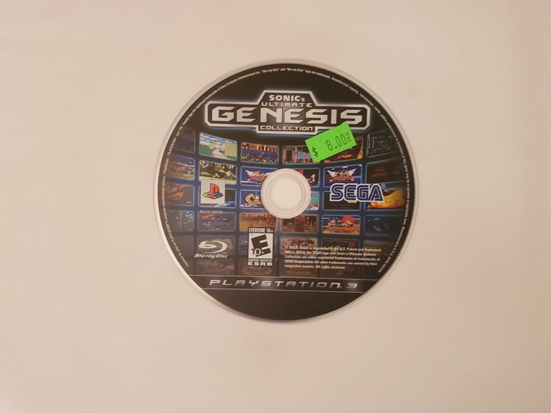 Sony Playstation 3 Sonic's Ultimate Genesis Collection video game