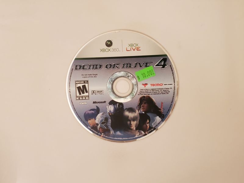 Microsoft Xbox 360 Dead or Alive 4 video game