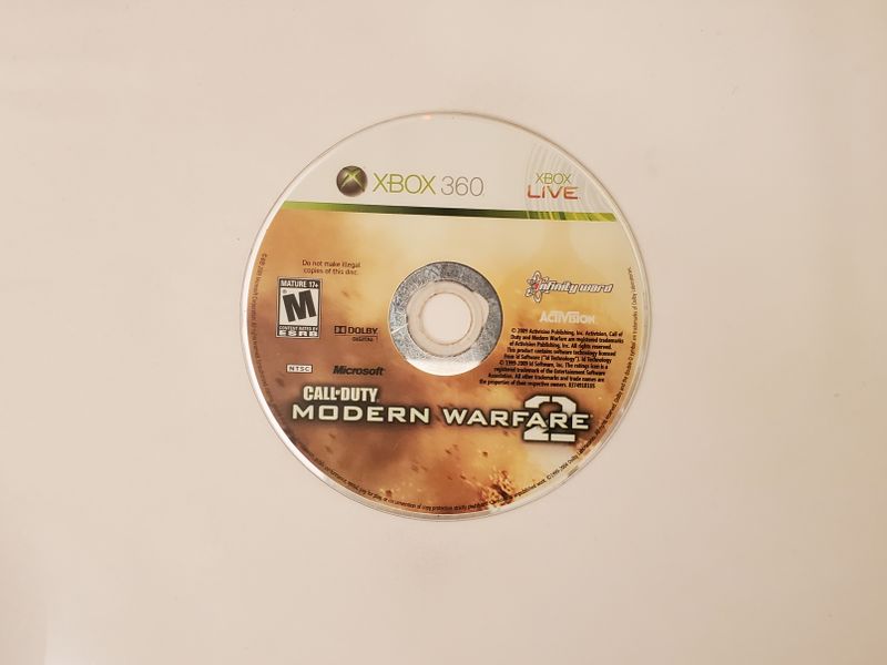 Microsoft Xbox 360 Call of Duty Modern Warfare 2 video game