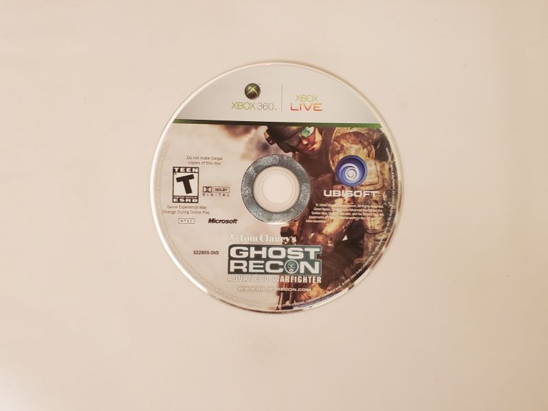 Microsoft Xbox 360 Ghost Recon Advanced Warfighter video game