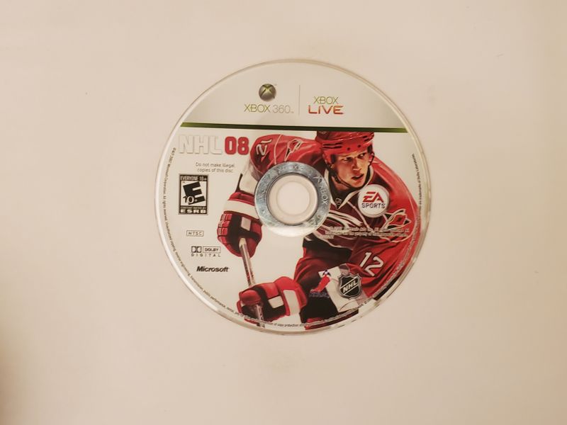 Microsoft Xbox 360 NHL 08 video game
