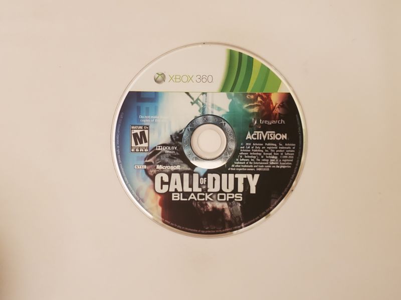 Microsoft Xbox 360 Call of Duty Black Ops video game