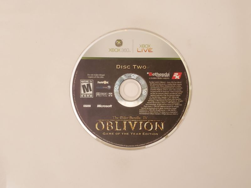 Microsoft Xbox 360 The Elder Scrolls IV: Oblivion video game