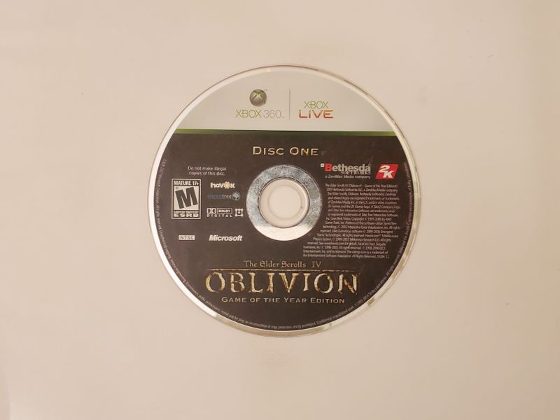 Microsoft Xbox 360 The Elder Scrolls IV: Oblivion video game