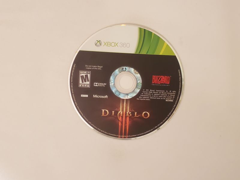 Microsoft Xbox 360 Diablo III video game