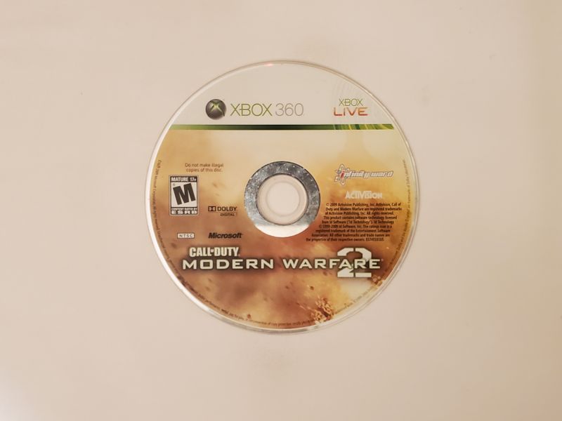 Microsoft Xbox 360 Call of Duty Modern Warfare 2 video game