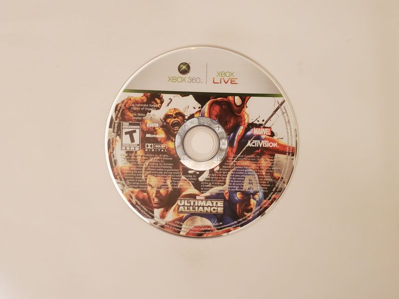 Microsoft Xbox 360 Marvel Ultimate Alliance video game