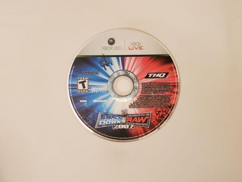 Microsoft Xbox 360 WWE Smackdown vs. Raw 2007 video game