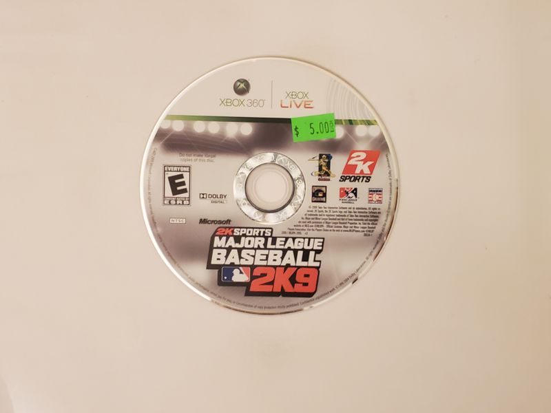 Microsoft Xbox 360 Major League Baseball 2K9 video game