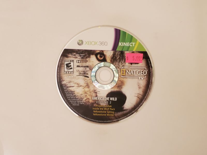 Microsoft Xbox 360 Kinect Nat Geo TV: America the Wild Volume 2 video game