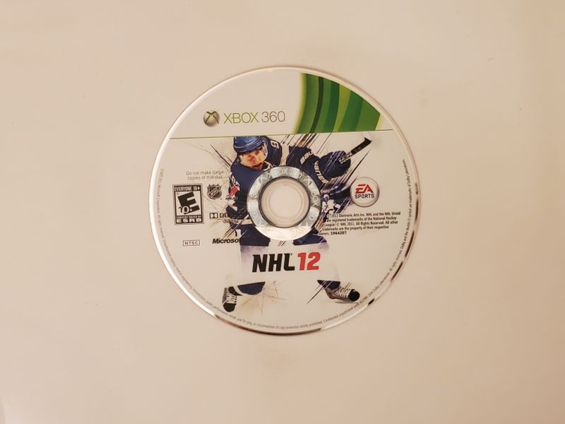 Microsoft Xbox 360 NHL 12 video game