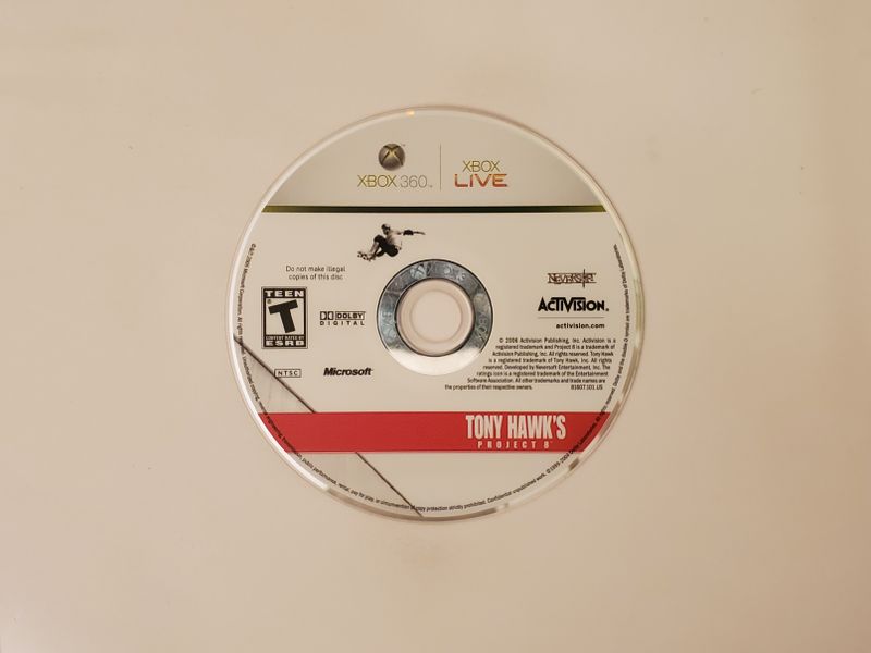 Microsoft Xbox 360 Tony Hawk Project 8 video game