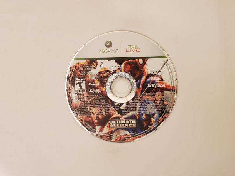 Microsoft Xbox 360 Marvel Ultimate Alliance video game