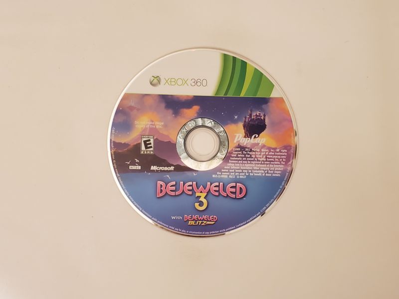 Microsoft Xbox 360 Bejeweled 3 (with Bejeweled Blitz) video game