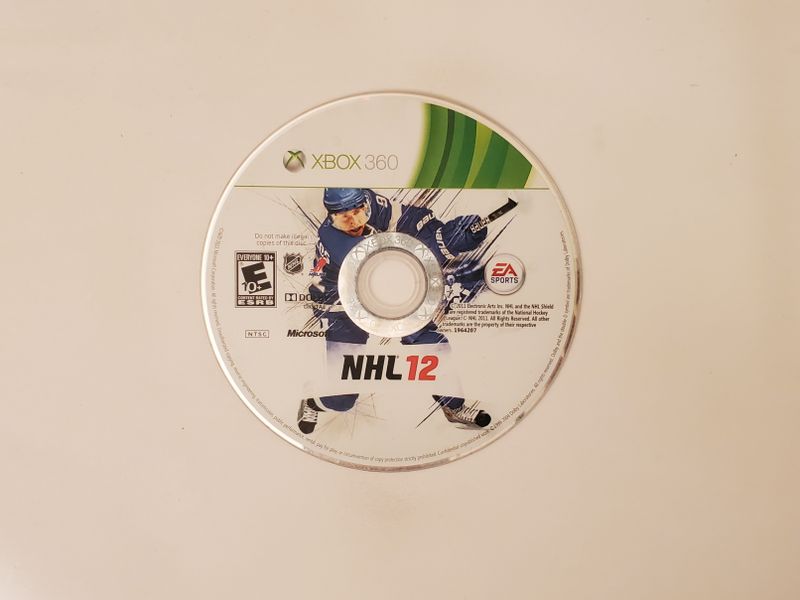 Microsoft Xbox 360 NHL 12 video game
