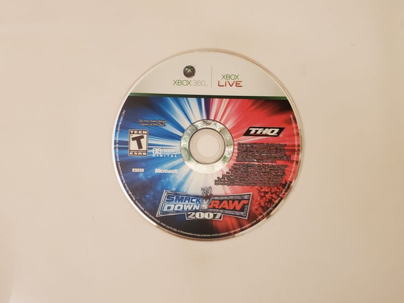 Microsoft Xbox 360 WWE Smackdown vs. Raw 2007 video game