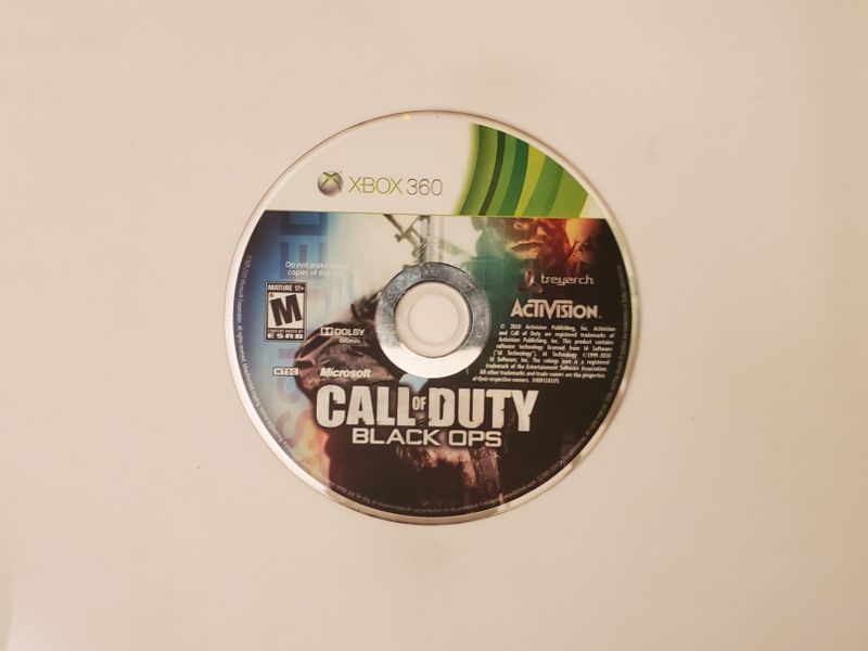 Microsoft Xbox 360 Call of Duty Black Ops video game