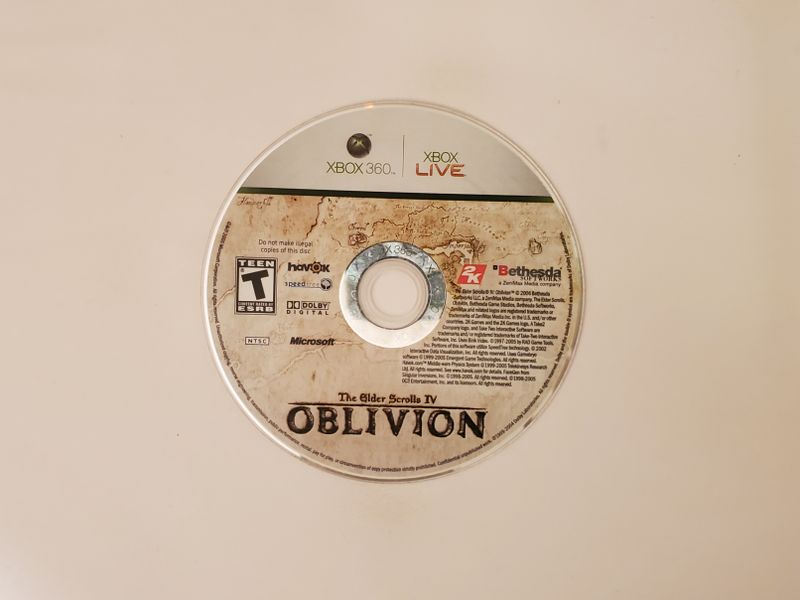 Microsoft Xbox 360 Elder Scrolls IV Oblivion video game
