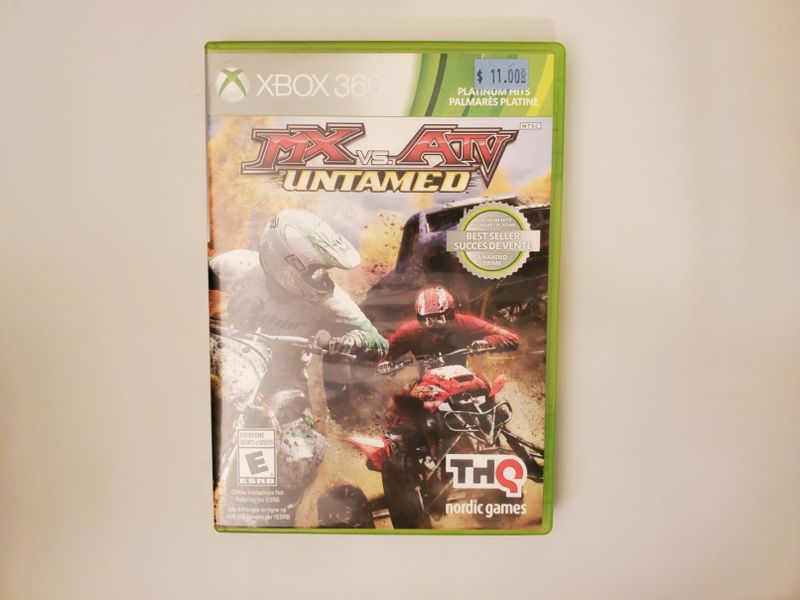Microsoft Xbox 360 MX Vs. ATV Untamed Platinum Hits video game