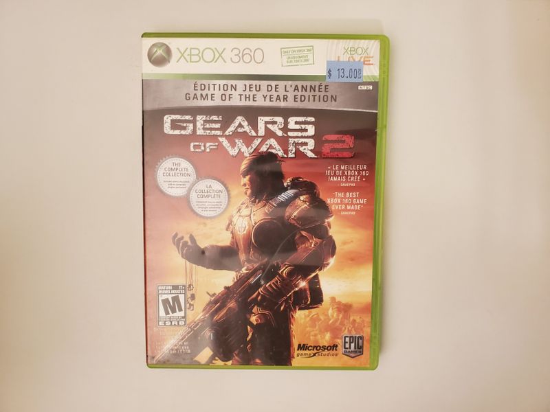 Microsoft Xbox 360 Gears of War 2 Game of the year edition video game
