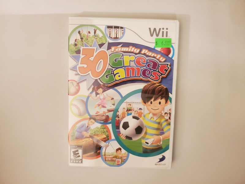 Nintendo Wii 30 Great Games Family Party video game
