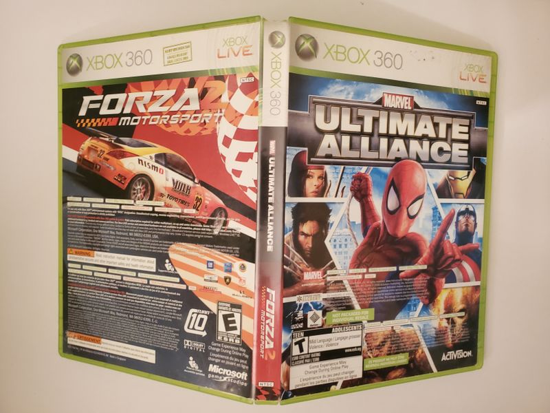 Microsoft Xbox 360 Forza Motorsport 2 / Marvel: Ultimate Alliance (Combo Pack) video game