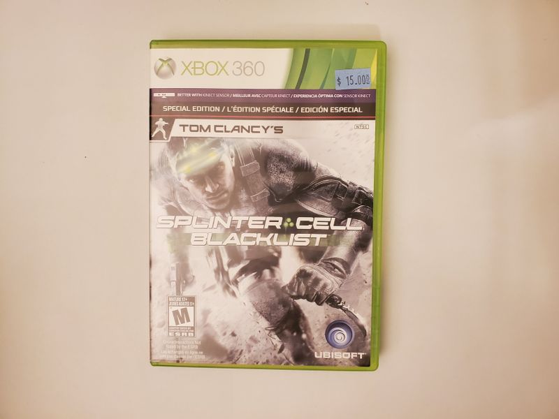 Microsoft Xbox 360 Splinter Cell Blacklist Special Edition video game
