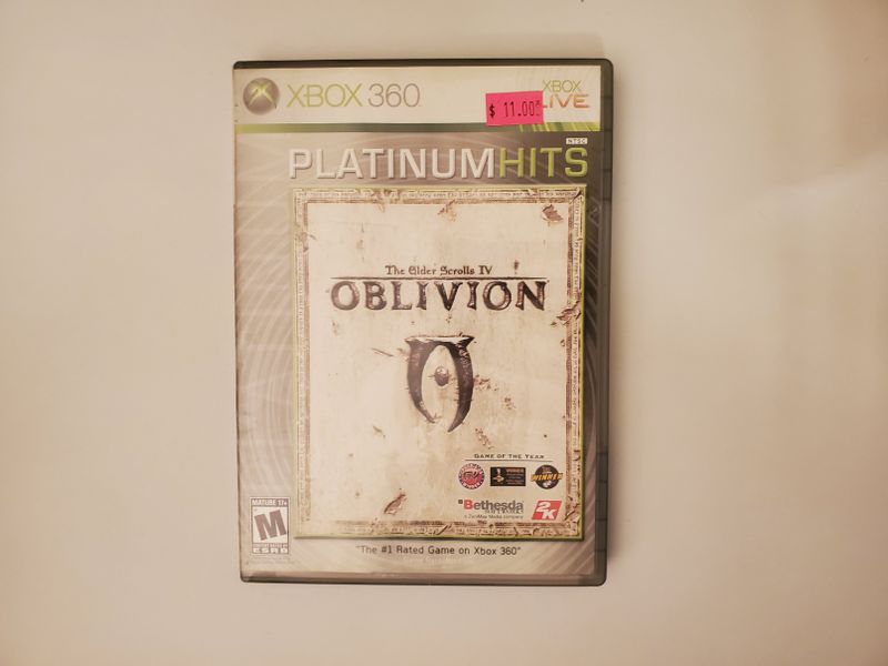 Microsoft Xbox 360 The Elder Scrolls IV Oblivion Platinum Hits video game