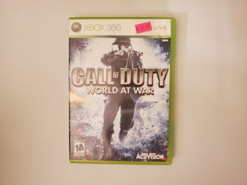 Microsoft Xbox 360 Call of Duty World At War video game