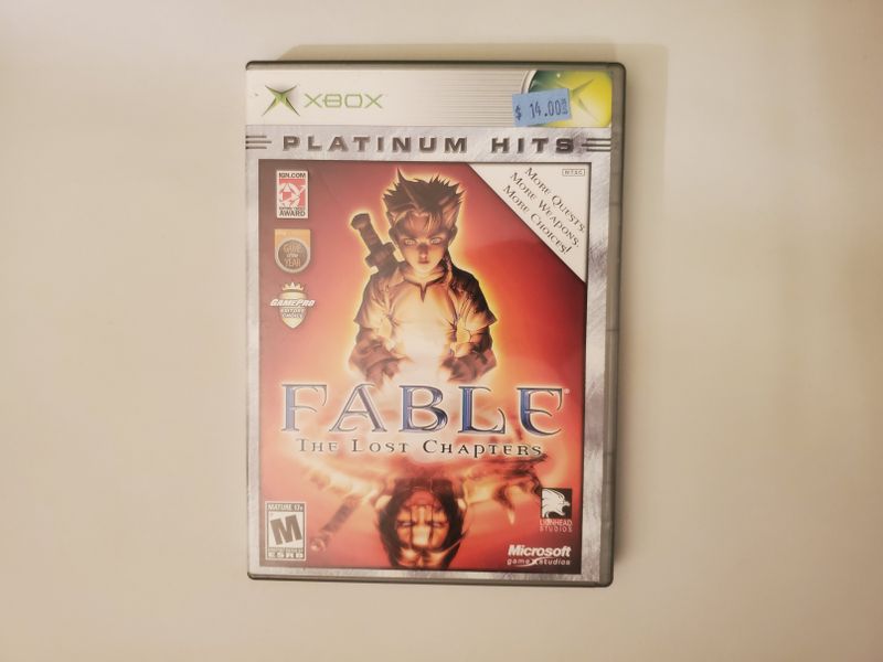 Microsoft Xbox Fable The Lost Chapters Platinum Hits video game