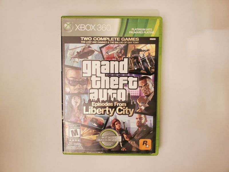 Microsoft Xbox 360 Grand Theft Auto: Episodes From Liberty City (Platinum Hits, Two Complete Games: The Lost and Damned & The Ballad of Gay Tony) video game