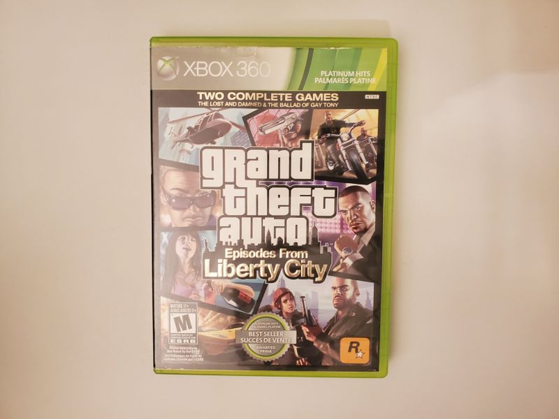 Microsoft Xbox 360 Grand Theft Auto & Episodes From Liberty City Platinum Hits video game