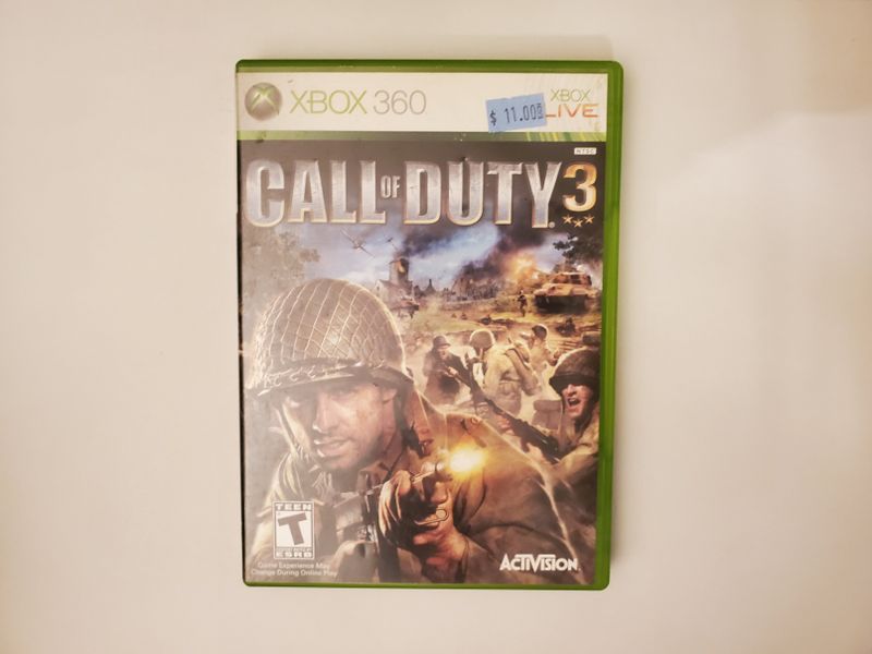 Microsoft Xbox 360 Call of Duty 3 video game