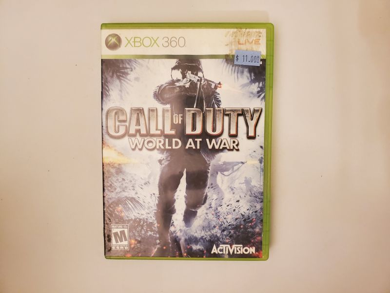 Microsoft Xbox 360 Call of Duty World At War video game