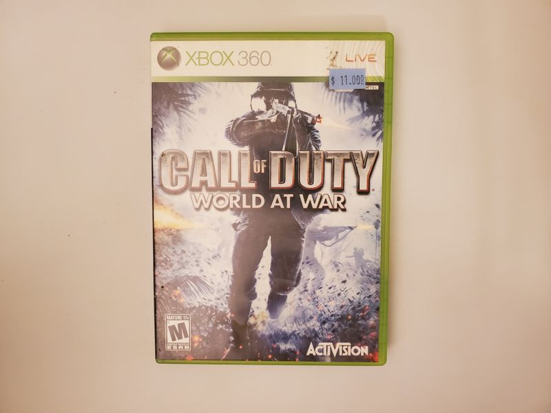 Microsoft Xbox 360 Call of Duty World At War video game