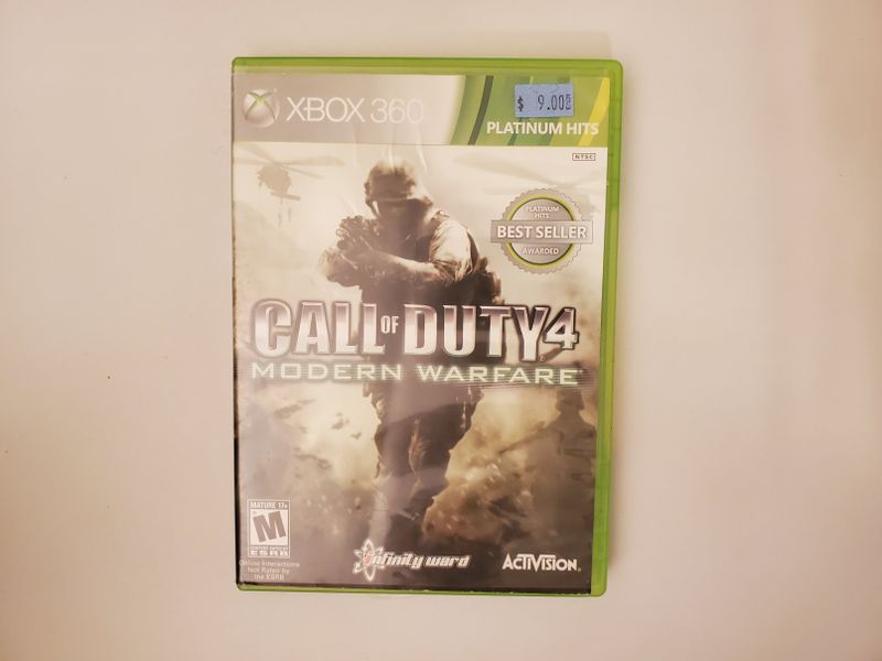 Microsoft Xbox 360 Call of Duty 4 Modern Warfare Platinum Hits video game