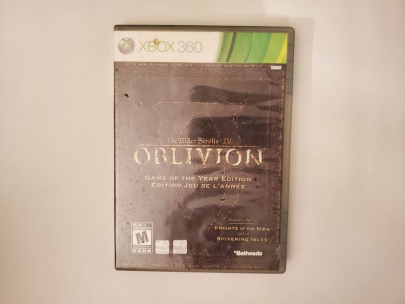 Microsoft Xbox 360 The Elder Scrolls IV Oblivion Game of the year edition video game