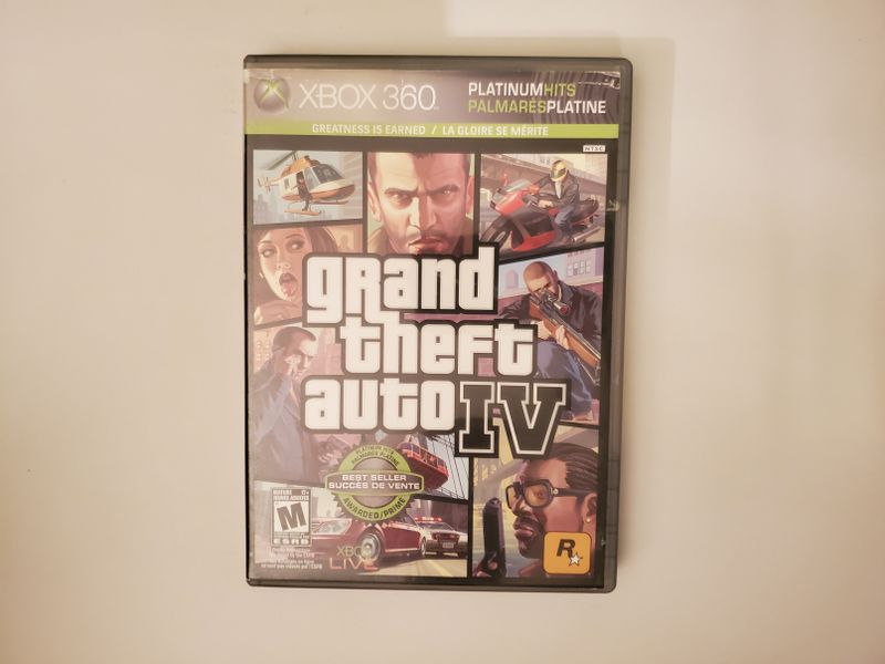 Microsoft Xbox 360 Grand Theft Auto IV (Platinum Hits, Best Seller) video game