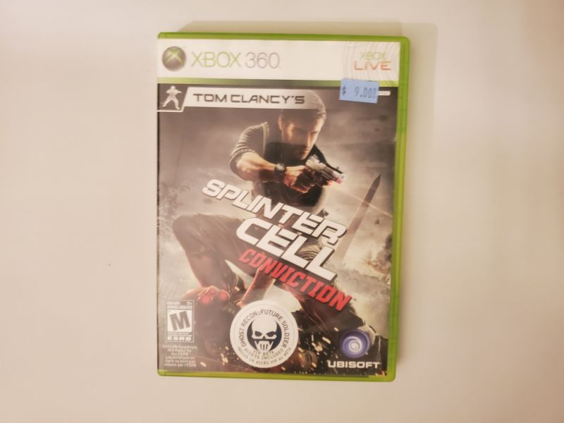 Microsoft Xbox 360 Tom Clancy's Splinter Cell Conviction video game