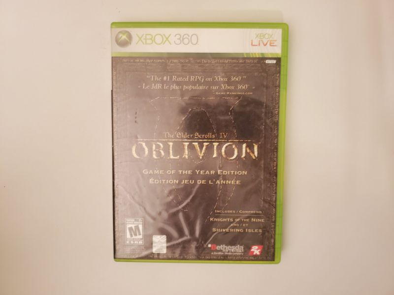 Microsoft Xbox 360 The Elder Scrolls IV Oblivion Game of the year edition video game
