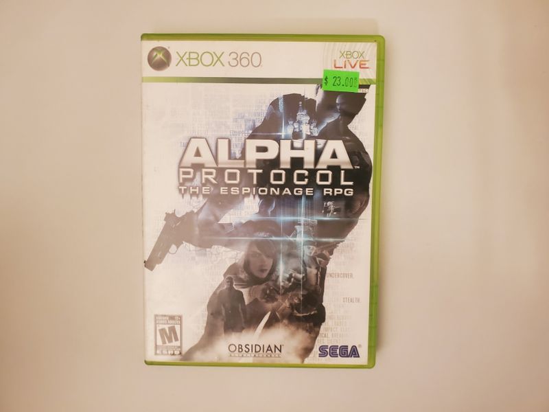 Microsoft Xbox 360 Alpha Protocol The Espionage RPG video game