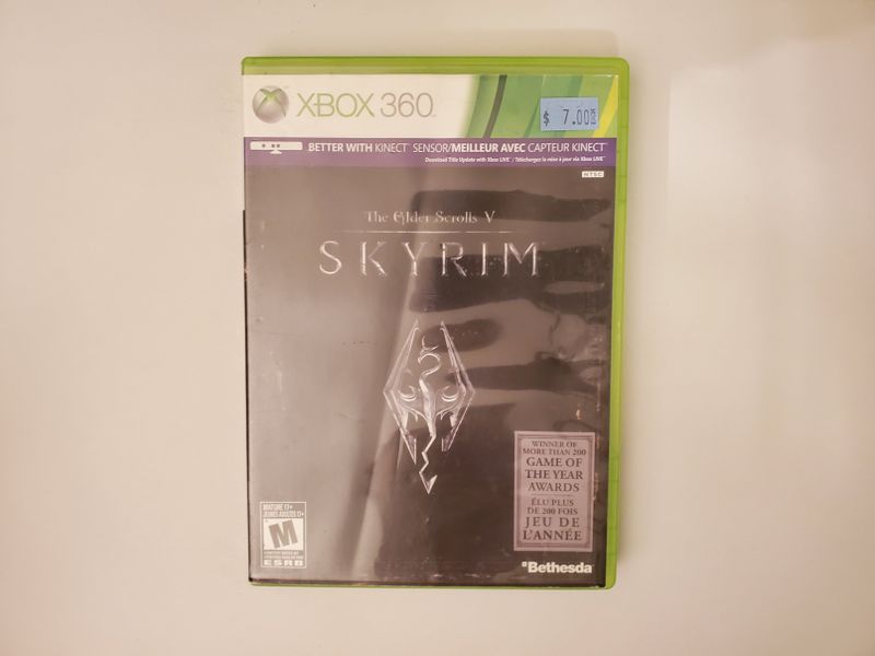 Microsoft Xbox 360 Skyrim The Elder Scrolls V video game
