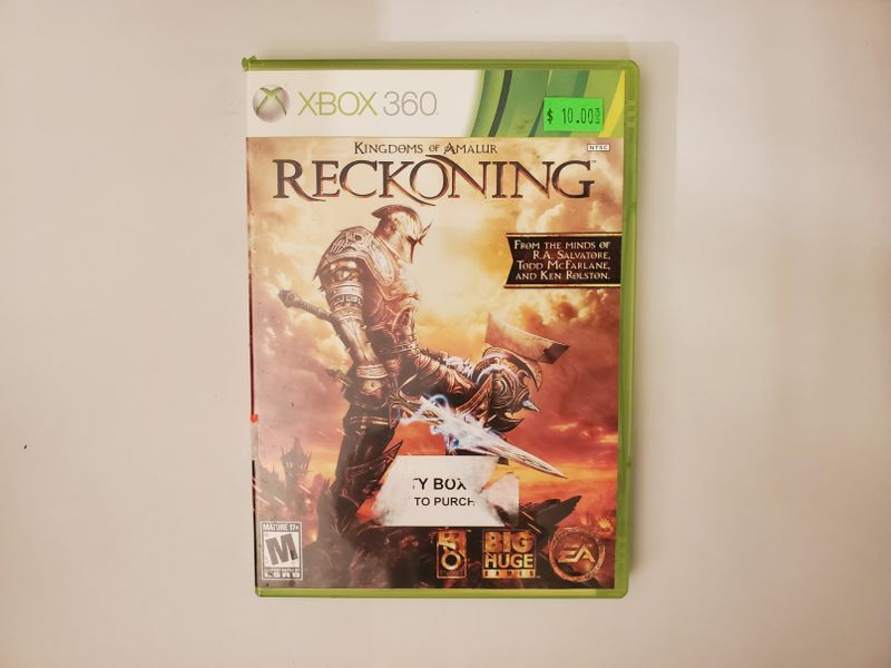 Microsoft Xbox 360 Kingdoms of Amalur Reckoning video game