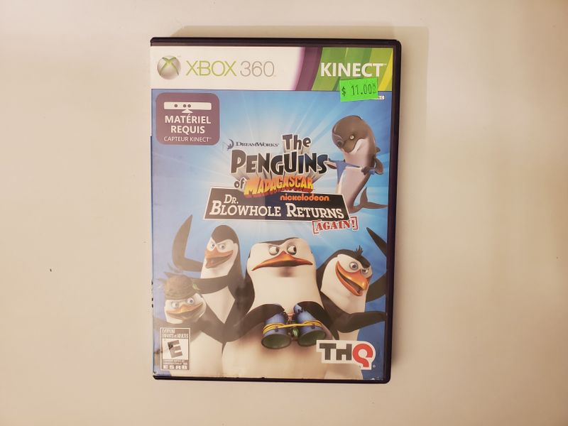 Microsoft Xbox 360 The Penguins of Madagascar Dr Blowhole Returns Again video game