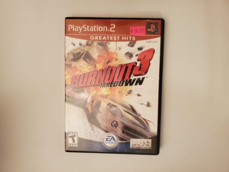 Sony Playstation 2 Burnout 3 Takedown Greatest Hits video game