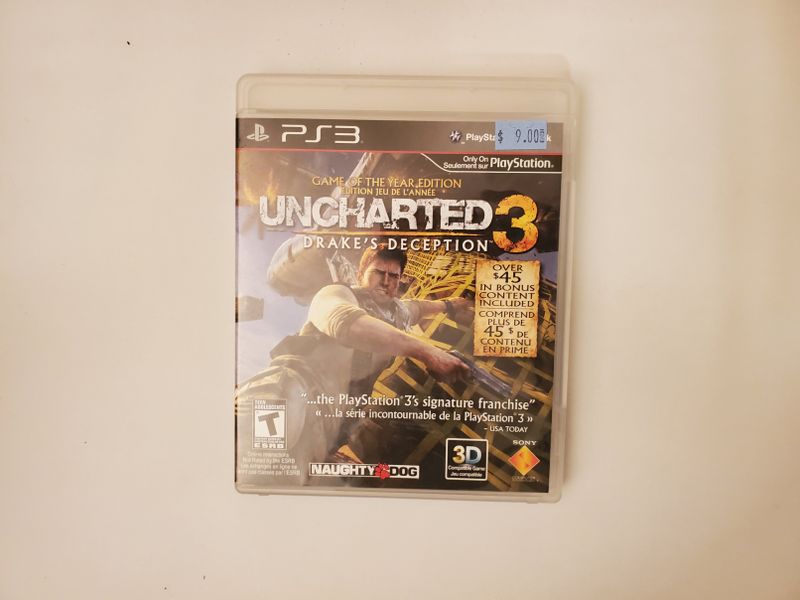 Sony PlayStation 3 Uncharted 3 Drake's Deception Game of the year edition video game