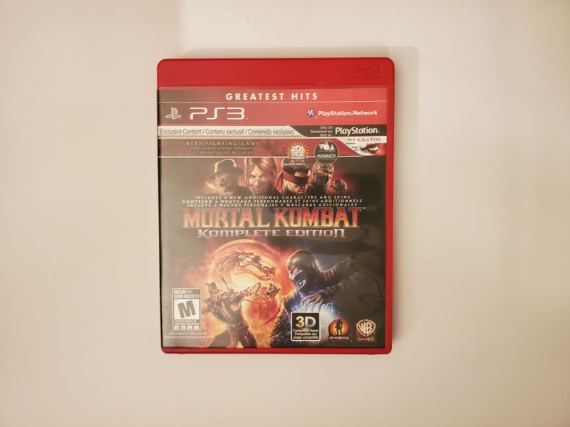 Sony Playstation 3 Mortal Kombat Komplete Edition Greatest Hits video game