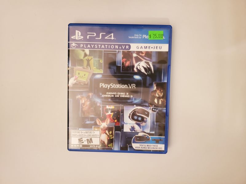 Sony PlayStation 4 PlayStation VR Demo Disc 3 video game